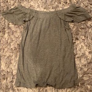 Gray Naked Zebra Top